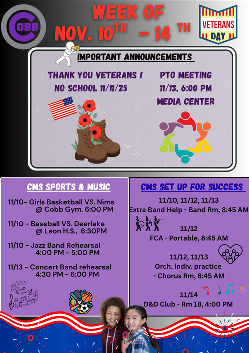 Newsletter for Nov. 10-14